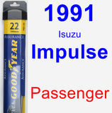 Passenger Wiper Blade for 1991 Isuzu Impulse - Assurance