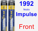 Front Wiper Blade Pack for 1992 Isuzu Impulse - Assurance