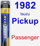 Passenger Wiper Blade for 1982 Isuzu Pickup - Assurance