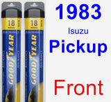 Front Wiper Blade Pack for 1983 Isuzu Pickup - Assurance