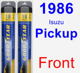 Front Wiper Blade Pack for 1986 Isuzu Pickup - Assurance