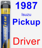 Driver Wiper Blade for 1987 Isuzu Pickup - Assurance