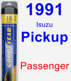 Passenger Wiper Blade for 1991 Isuzu Pickup - Assurance