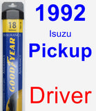 Driver Wiper Blade for 1992 Isuzu Pickup - Assurance