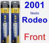 Front Wiper Blade Pack for 2001 Isuzu Rodeo - Assurance