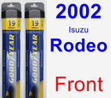 Front Wiper Blade Pack for 2002 Isuzu Rodeo - Assurance