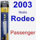 Passenger Wiper Blade for 2003 Isuzu Rodeo - Assurance