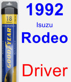 Driver Wiper Blade for 1992 Isuzu Rodeo - Assurance