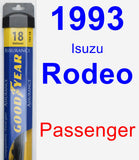 Passenger Wiper Blade for 1993 Isuzu Rodeo - Assurance