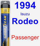 Passenger Wiper Blade for 1994 Isuzu Rodeo - Assurance