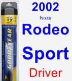 Driver Wiper Blade for 2002 Isuzu Rodeo Sport - Assurance