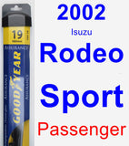 Passenger Wiper Blade for 2002 Isuzu Rodeo Sport - Assurance