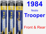 Front & Rear Wiper Blade Pack for 1984 Isuzu Trooper - Assurance