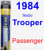 Passenger Wiper Blade for 1984 Isuzu Trooper - Assurance