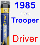 Driver Wiper Blade for 1985 Isuzu Trooper - Assurance