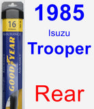 Rear Wiper Blade for 1985 Isuzu Trooper - Assurance