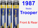 Front & Rear Wiper Blade Pack for 1987 Isuzu Trooper - Assurance