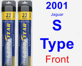 Front Wiper Blade Pack for 2001 Jaguar S-Type - Assurance