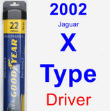 Driver Wiper Blade for 2002 Jaguar X-Type - Assurance