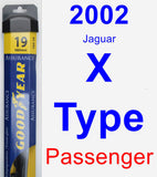 Passenger Wiper Blade for 2002 Jaguar X-Type - Assurance