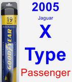 Passenger Wiper Blade for 2005 Jaguar X-Type - Assurance