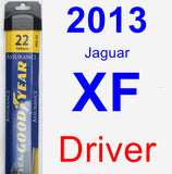 Driver Wiper Blade for 2013 Jaguar XF - Assurance