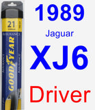 Driver Wiper Blade for 1989 Jaguar XJ6 - Assurance