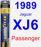 Passenger Wiper Blade for 1989 Jaguar XJ6 - Assurance