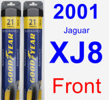 Front Wiper Blade Pack for 2001 Jaguar XJ8 - Assurance