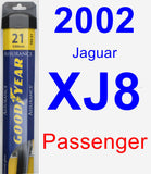 Passenger Wiper Blade for 2002 Jaguar XJ8 - Assurance