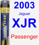 Passenger Wiper Blade for 2003 Jaguar XJR - Assurance