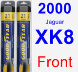 Front Wiper Blade Pack for 2000 Jaguar XK8 - Assurance