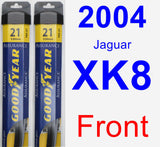 Front Wiper Blade Pack for 2004 Jaguar XK8 - Assurance