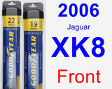 Front Wiper Blade Pack for 2006 Jaguar XK8 - Assurance