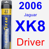 Driver Wiper Blade for 2006 Jaguar XK8 - Assurance