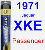 Passenger Wiper Blade for 1971 Jaguar XKE - Assurance