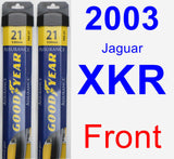 Front Wiper Blade Pack for 2003 Jaguar XKR - Assurance