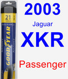 Passenger Wiper Blade for 2003 Jaguar XKR - Assurance