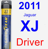 Driver Wiper Blade for 2011 Jaguar XJ - Assurance