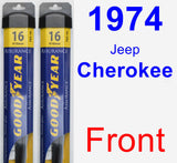 Front Wiper Blade Pack for 1974 Jeep Cherokee - Assurance