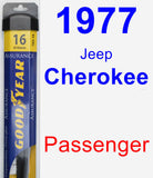 Passenger Wiper Blade for 1977 Jeep Cherokee - Assurance