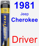 Driver Wiper Blade for 1981 Jeep Cherokee - Assurance