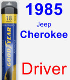 Driver Wiper Blade for 1985 Jeep Cherokee - Assurance