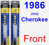 Front Wiper Blade Pack for 1986 Jeep Cherokee - Assurance