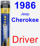 Driver Wiper Blade for 1986 Jeep Cherokee - Assurance