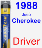 Driver Wiper Blade for 1988 Jeep Cherokee - Assurance