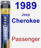 Passenger Wiper Blade for 1989 Jeep Cherokee - Assurance