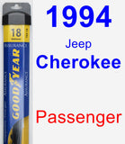 Passenger Wiper Blade for 1994 Jeep Cherokee - Assurance