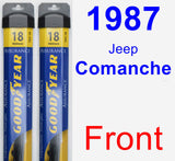 Front Wiper Blade Pack for 1987 Jeep Comanche - Assurance