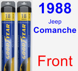 Front Wiper Blade Pack for 1988 Jeep Comanche - Assurance